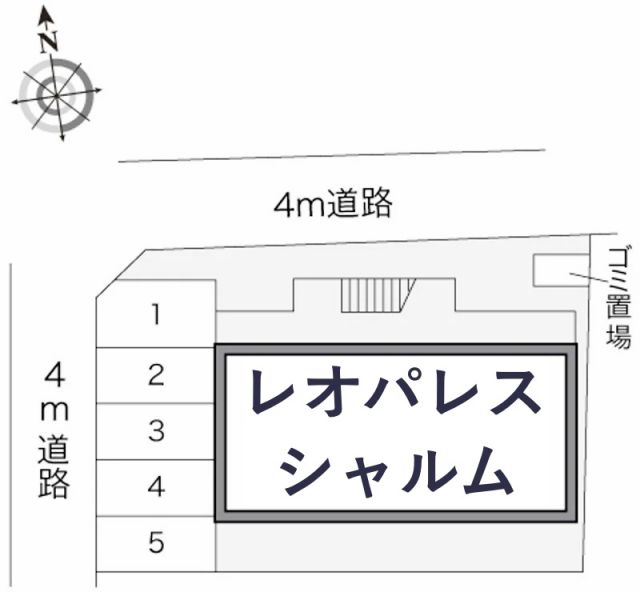 レオパレスシャルム駐車場【12910】の駐車場写真