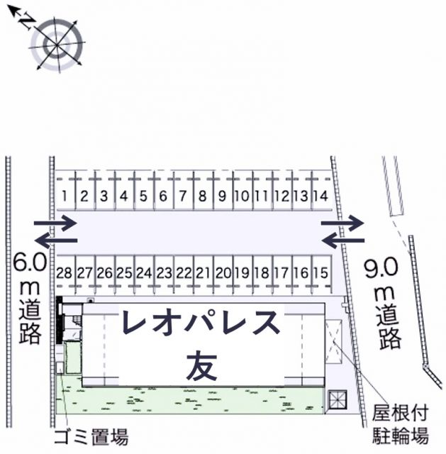 レオパレス友駐車場【23051】の駐車場写真
