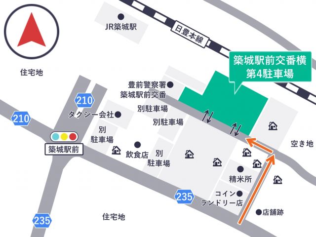 (P04)_【11月30日(日)限定】航空祭専用_築城駅前交番横 第4駐車場の駐車場写真