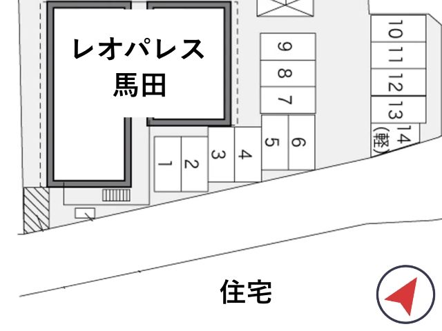 レオパレス馬田駐車場【33782】の駐車場写真