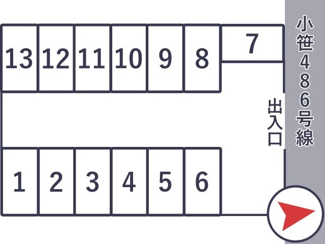 小笹の杜駐車場【高さ制限あり】の駐車場写真