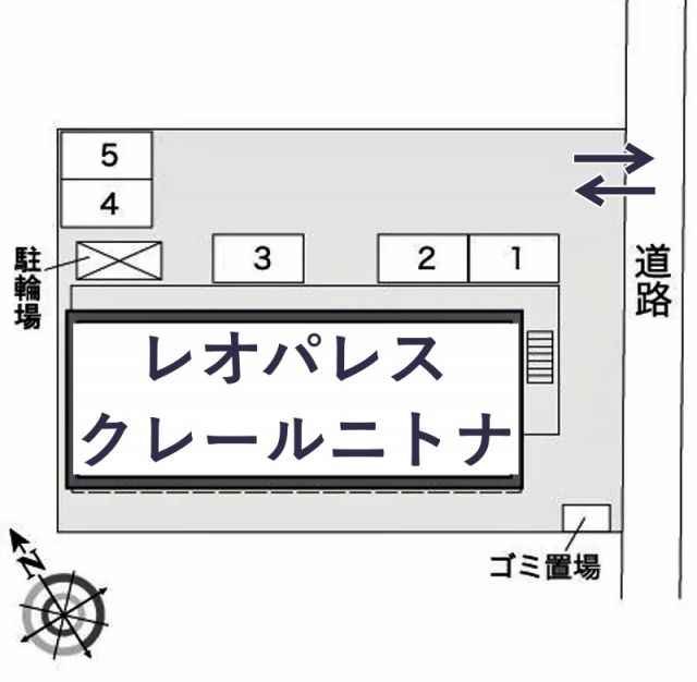 レオパレスクレールニトナ駐車場【26784】の駐車場写真