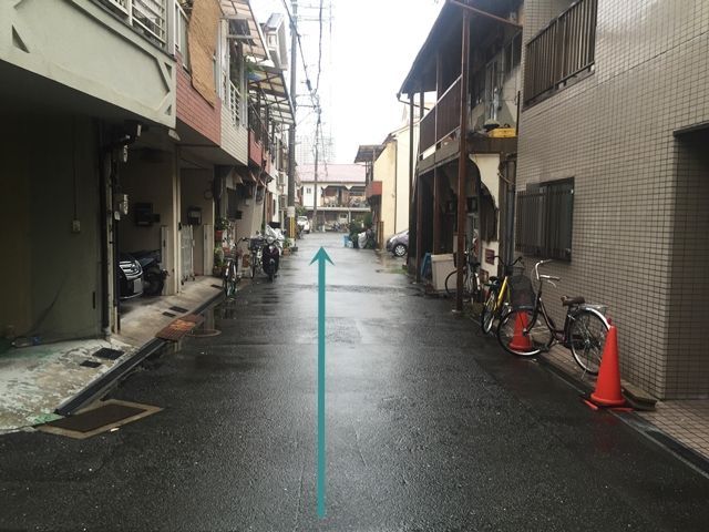 【道順7】直進してください。