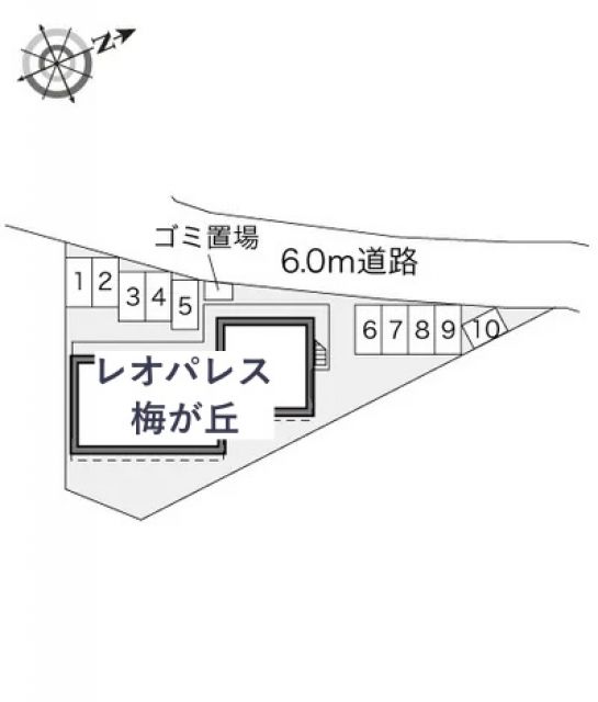 レオパレス梅が丘駐車場【22303】の駐車場写真
