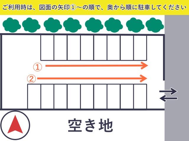 東区小山6丁目上部駐車場の駐車場写真