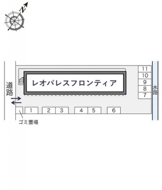 レオパレスフロンティア駐車場【21498】の駐車場写真