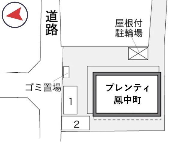 レオパレスプレンティ鳳中町駐車場【32860】の駐車場写真