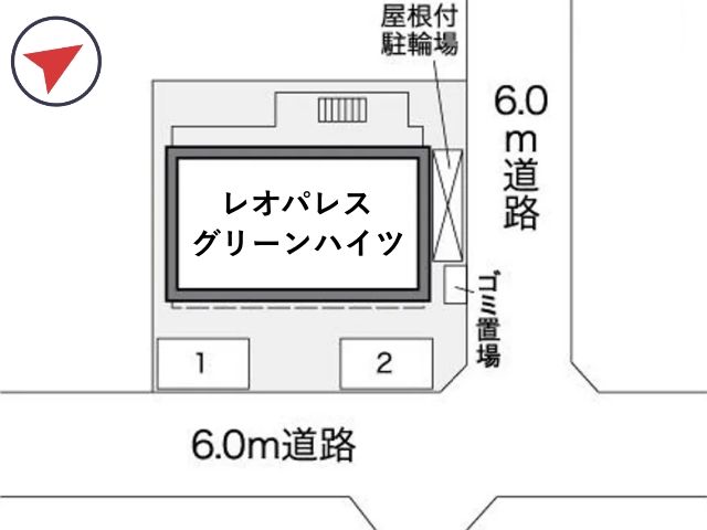 レオパレスグリーンハイツ駐車場【26346】の駐車場写真
