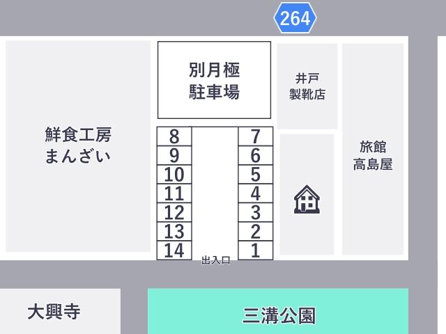 大興寺西駐車場の駐車場写真