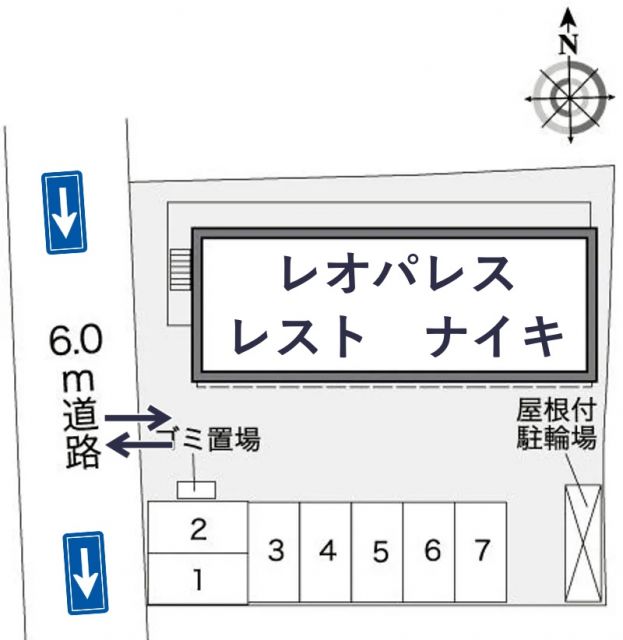 レオパレスレスト ナイキ駐車場【27411】の駐車場写真