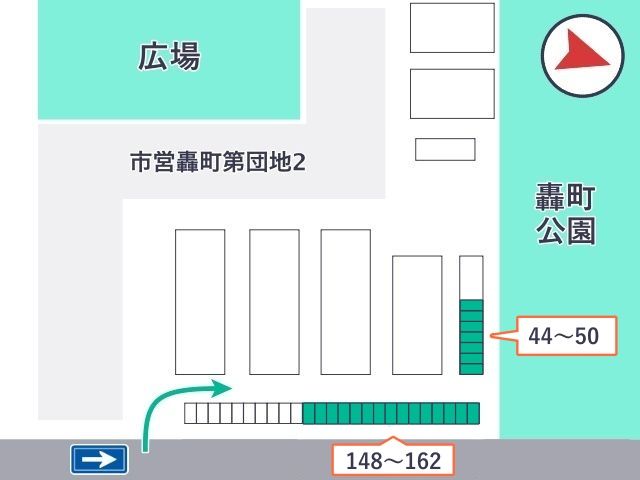 轟町第1団地内有料駐車場の駐車場写真