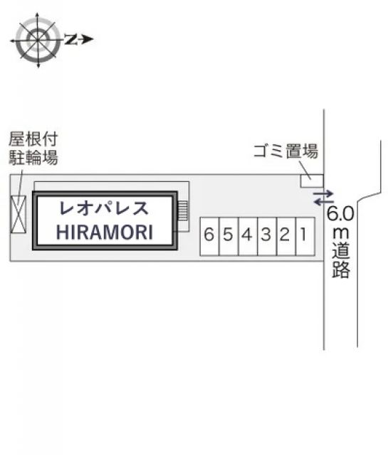 レオパレスHIRAMORI駐車場【23796】の駐車場写真