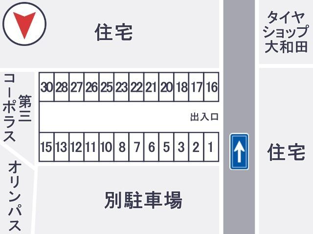 大和田月極有料駐車場の駐車場写真