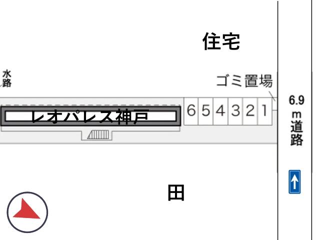 レオパレス神戸駐車場【16810】の駐車場写真