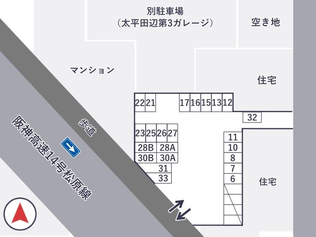 田辺モータープールの駐車場写真