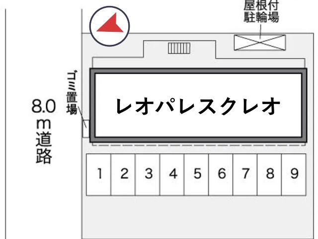 レオパレスクレオ駐車場【26339】の駐車場写真