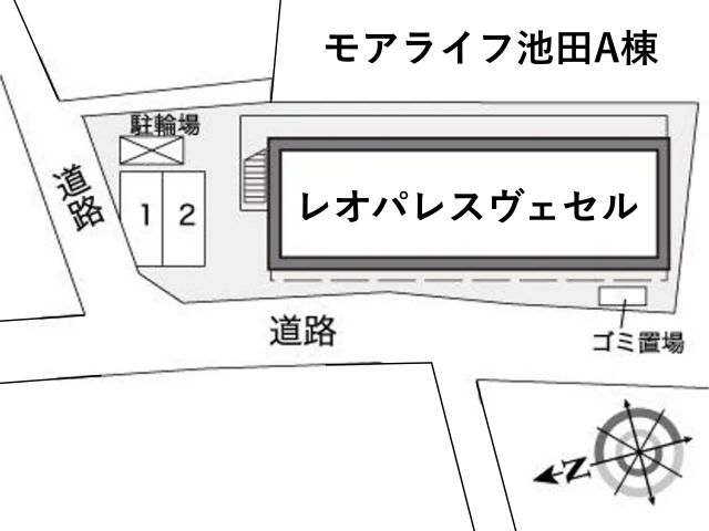 レオパレスヴェセル駐車場【25143】の駐車場写真
