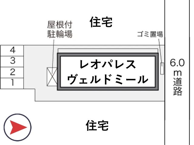 レオパレスヴェルドミール駐車場【22428】の駐車場写真