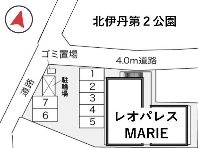 レオパレスMARIE駐車場【21504】の駐車場写真