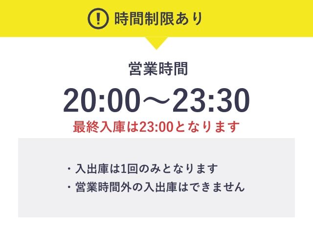 新ダイビル地下1階駐車場【日曜日 / ナイトパック：20:00～23:30】※20:00までの利用は不可の駐車場写真