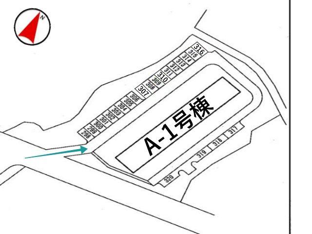 招提団地駐車場【A-1号棟】(30101)の駐車場写真
