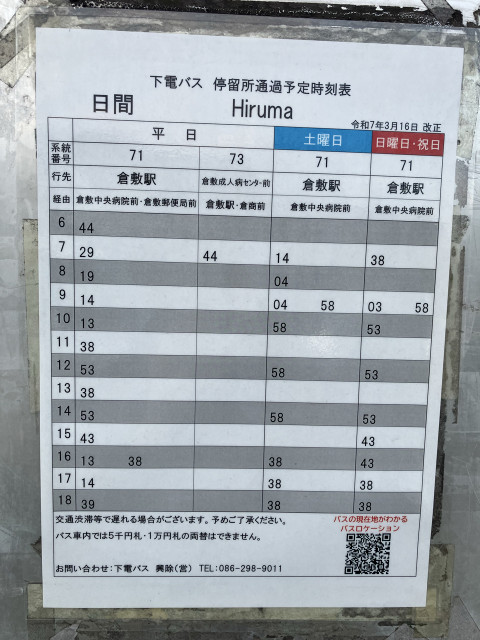 日間バス停前駐車場の駐車場写真