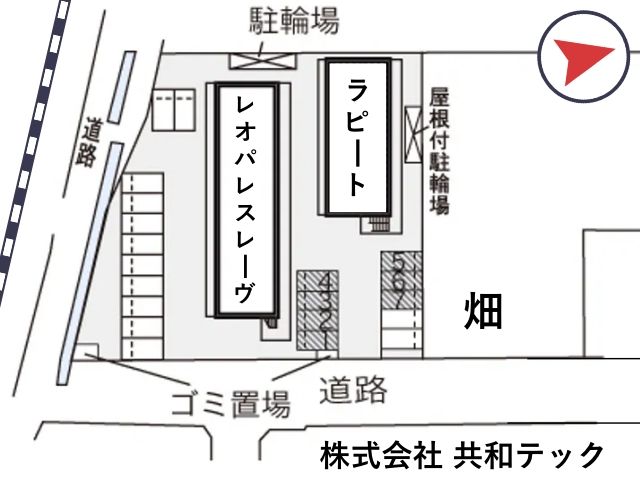レオパレスラピート駐車場【24044】の駐車場写真
