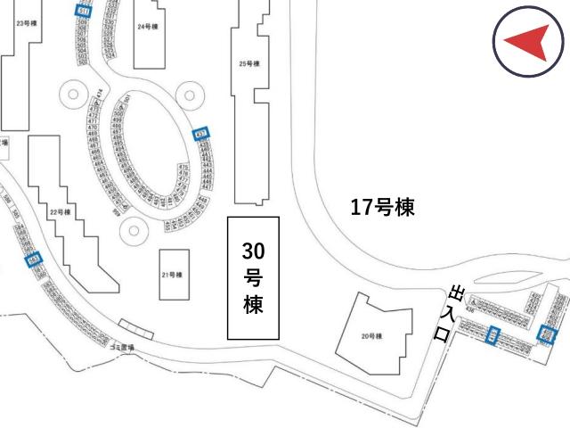 河内長野木戸団地駐車場(22号棟付近)の駐車場写真