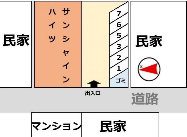 駐車スペースは自由ではございません。必ず予約完了後に通知される番号をご確認のうえ、スペース位置にお間違いのないよう駐車してください。