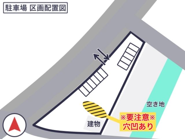 屋慶名空き地P-2駐車場 1月18日(日) 6:00〜15:00の駐車場写真