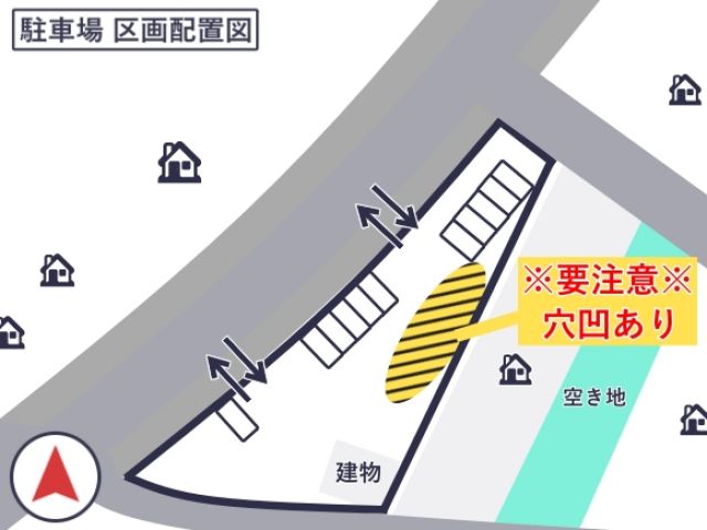 屋慶名空き地P-2駐車場 1月18日(日) 5:00〜15:00の駐車場写真