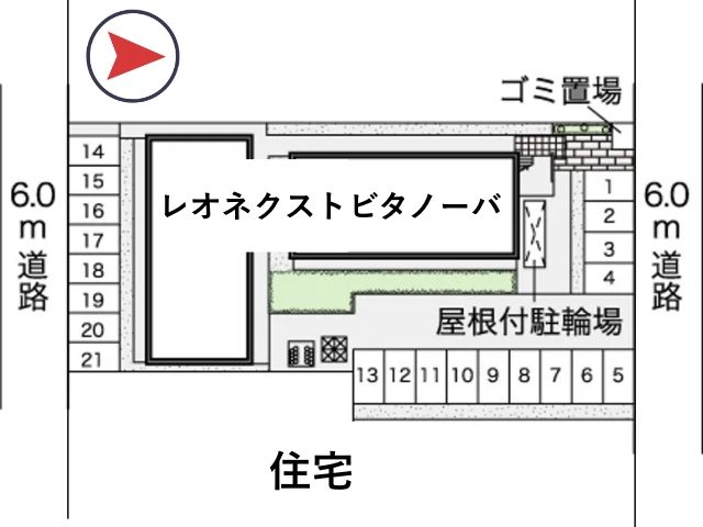 レオネクストビタノーバ駐車場【45505】の駐車場写真