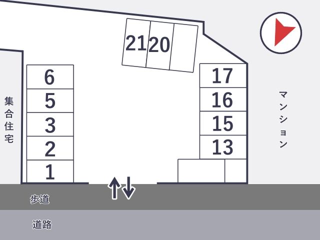 GSパーク富雄元町1丁目駐車場の駐車場写真
