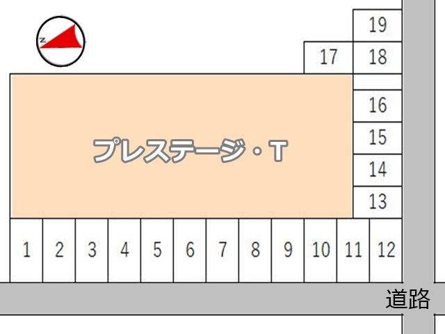 駐車場の配置図です。