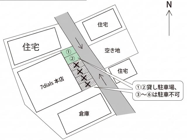 7dials(セブンダイヤルズ)本店駐車場の駐車場写真