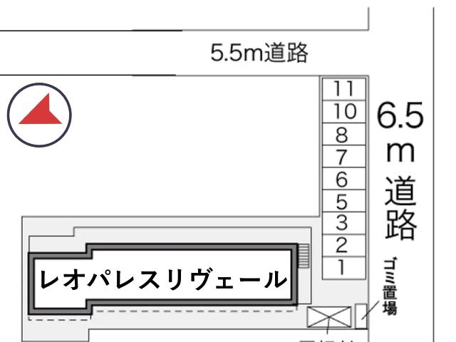 レオパレスリヴェール駐車場【29983】の駐車場写真