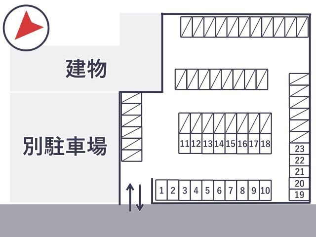 コープさっぽろ健診室福住事務所前駐車場の駐車場写真