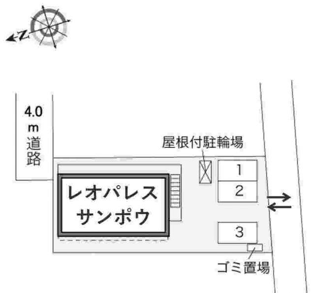レオパレスサンポウ駐車場【33052】の駐車場写真