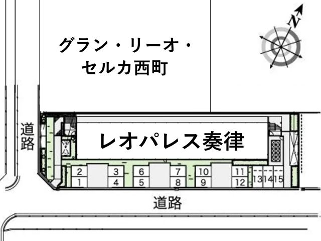 レオパレス奏律駐車場【38953】の駐車場写真