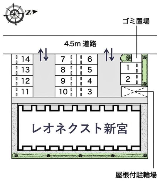 レオネクスト新宮駐車場【54067】の駐車場写真