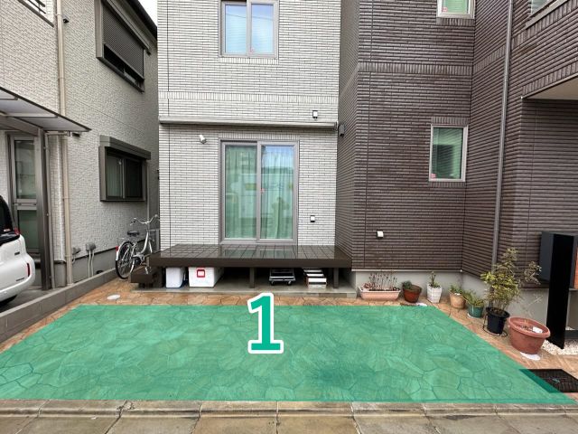 横沼町2-5-21ｳｯﾄﾞﾃﾞｯｷ前の駐車場写真