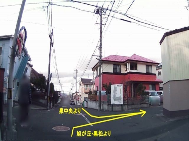 【道順1】バス通りからの入り方です。