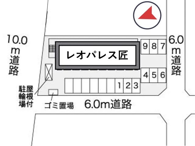 レオパレス匠駐車場【25928】の駐車場写真
