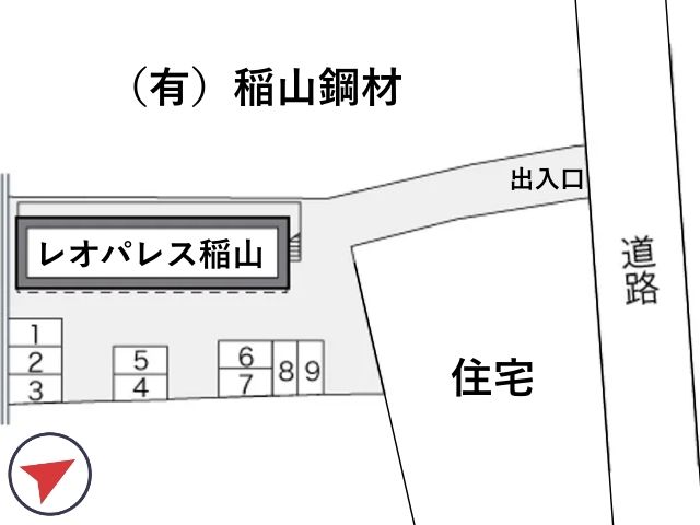 レオパレス稲山駐車場【21412】の駐車場写真