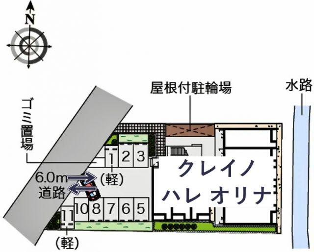 クレイノハレ オリナ駐車場【56246】の駐車場写真