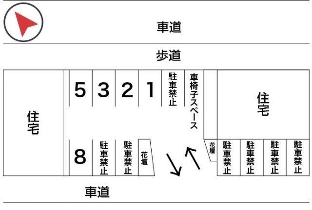 きたの歯科医院第二駐車場の駐車場写真