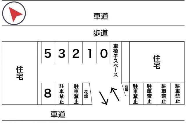 きたの歯科医院第二駐車場の駐車場写真