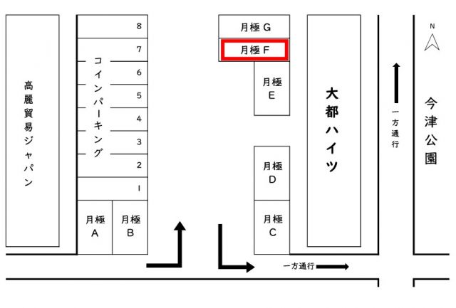 大都ハイツ アキッパ駐車場の駐車場写真