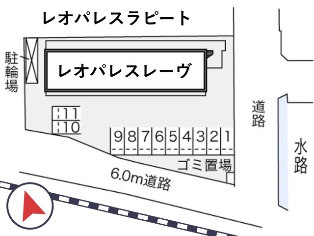 レオパレスレーヴ駐車場【21410】の駐車場写真