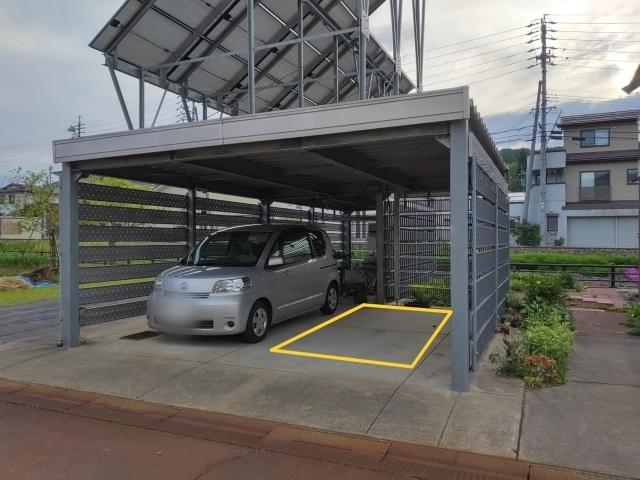 飯山屋根付き駐車場の駐車場写真